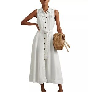 Reiss Sleeveless Button-Down Maxi Dress
